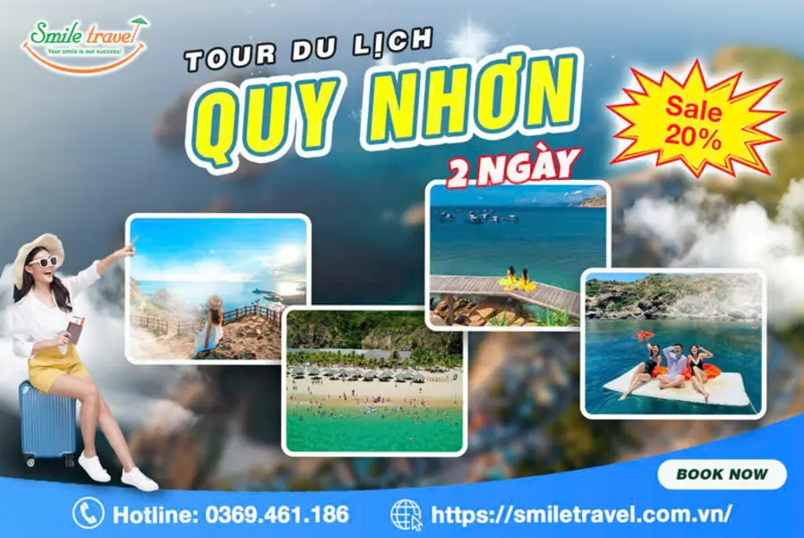 Hình ảnh chi tiết về lịch trình tour Quy Nhơn 2 ngày.